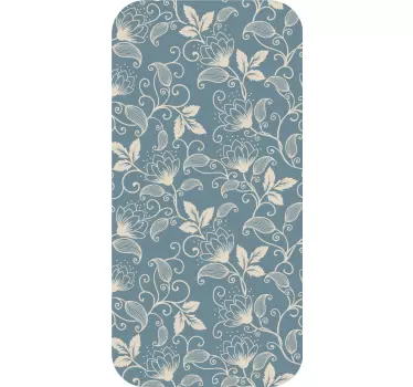 Bloemenpatronen iPhone sticker - TenStickers