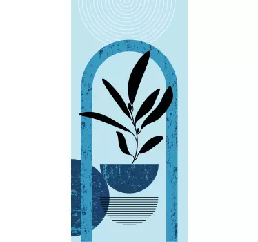 Abstract plantenontwerp huawei sticker - TenStickers