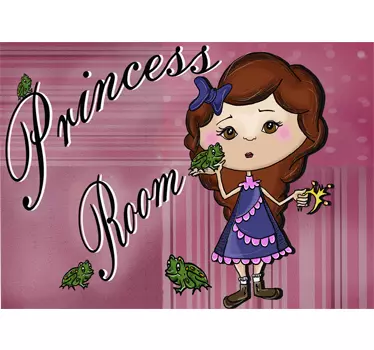 Sticker prinses kamer deur - TenStickers