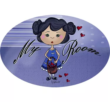 Mijn kamer meisjes sticker - TenStickers
