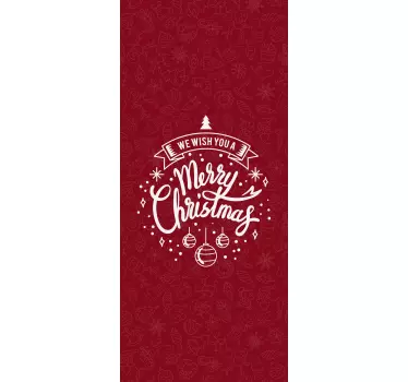 Kerst sticker feestelijke vakantiegroet - TenStickers