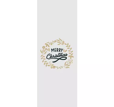 Kerst sticker vrolijke feestelijke groet - TenStickers
