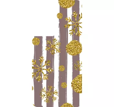 Kerst sticker sneeuwvlok patroon - TenStickers