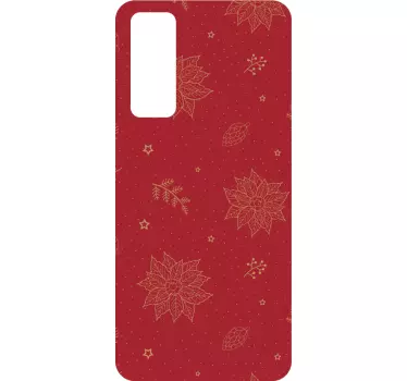 Kerst sticker botanisch motief arrangement - TenStickers