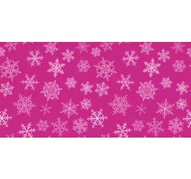 Kerst sticker sneeuwvlokkenpatroon overlay - TenStickers