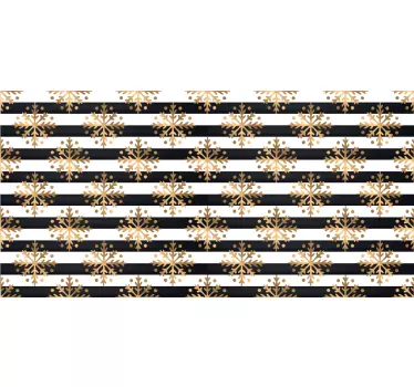 Kerst sticker elegant sneeuwvlokkenpatroon - TenStickers