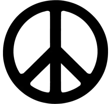 Sticker vredesymbool - TenStickers