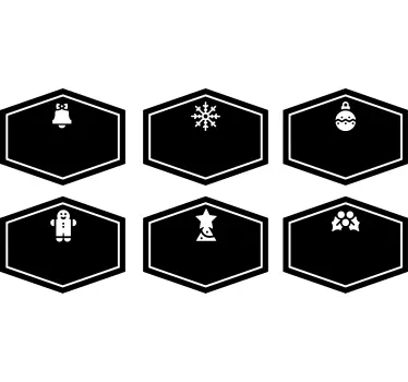 Kerst sticker schoolbord seizoensontwerpen - TenStickers