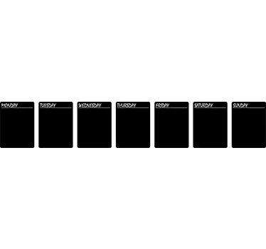 Krijtbord sticker agenda - TenStickers