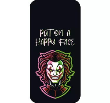 Griezelig karaktergezicht iPhone sticker - TenStickers