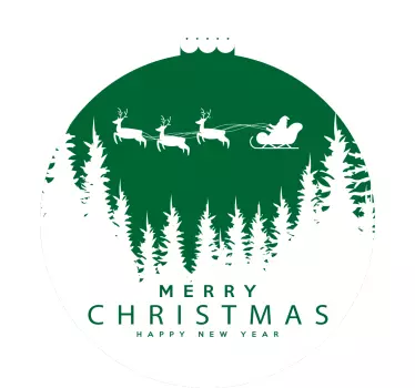 Feestelijk ornamentontwerp kerst sticker - TenStickers