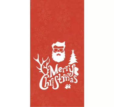 Iphone sticker feestelijke santa afbeelding - TenStickers