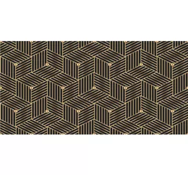 Meubel sticker gouden geometrisch patroon - TenStickers
