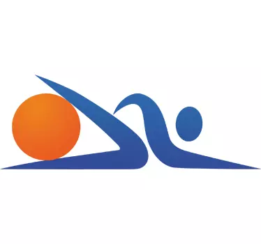 Sticker sportief logo gym - TenStickers