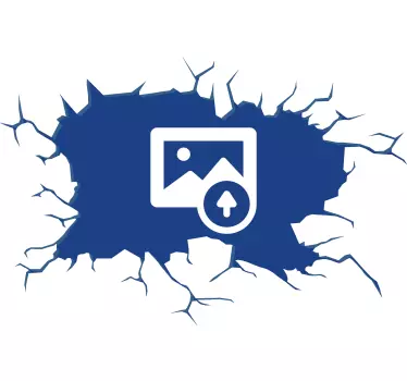 Gepersonaliseerde foto Muursticker woonkamer - TenStickers