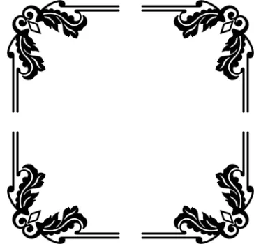 Raamsticker elegante kerst - TenStickers