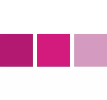 Roze vierkanten ombre sticker - TenStickers