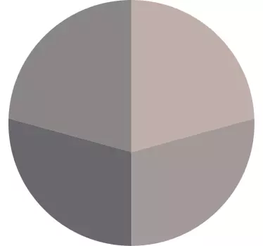Cirkelvormig kleurblok sticker geometrische vormen - TenStickers