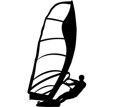Windsurfen Muursticker - TenStickers