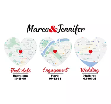 Laptopsticker speciale momenten locaties - TenStickers