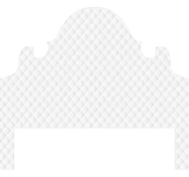 Sticker bed hoofdbord gewatteerd textuur - TenStickers