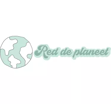 Fiets stickers red de planeet - TenStickers