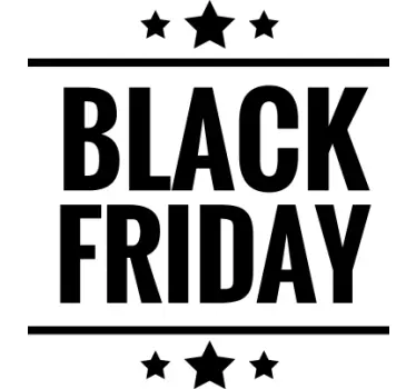 Black Friday Decoratieve promo Sticker - TenStickers