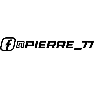 Race facebook autosticker - TenStickers