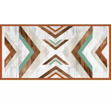 Geometrisch patroonontwerp sticker bed hoofdeinde - TenStickers