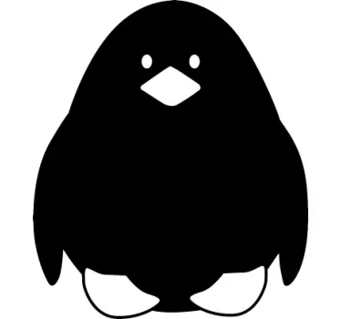Krijtbord sticker pinguïn - TenStickers
