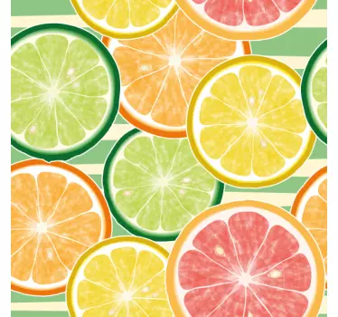 Keuken tegelsticker citrus fruit - TenStickers