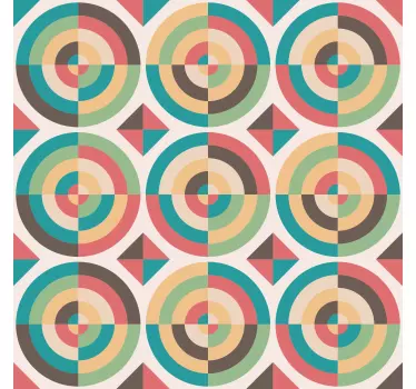 Keuken tegelsticker geometrie - TenStickers