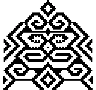 Geometrisch patroonmotief sticker bed hoofdeinde - TenStickers