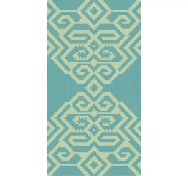 Geometrisch patroon omslag iPhone sticker - TenStickers