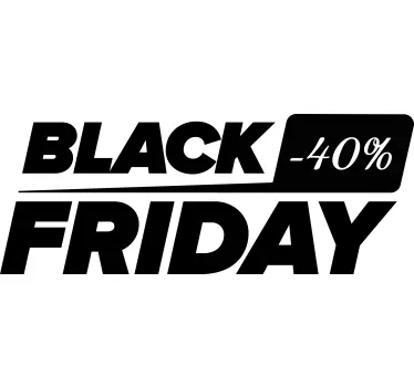 Black friday sticker etalage label - TenStickers