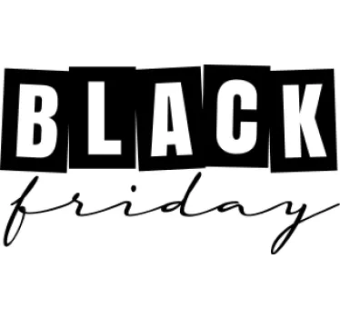 Balck friday sticker etalage uitverkoop - TenStickers