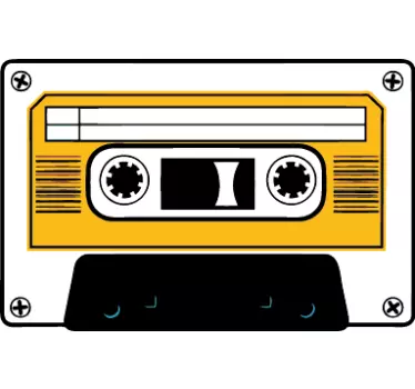 Decoratiesticker Cassettebandje - TenStickers