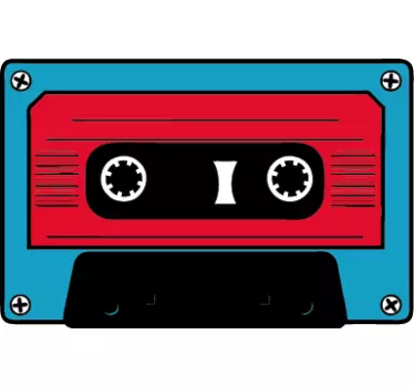 Muursticker Cassette Bandje - TenStickers