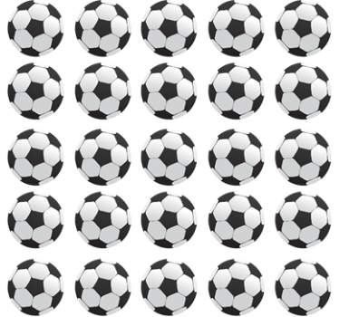 Muursticker voetbal voetballen - TenStickers