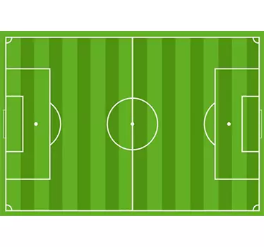 Strategisch Muursticker Voetbalveld - TenStickers