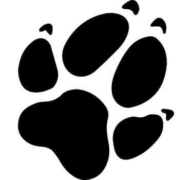 Sticker pootafdruk hond - TenStickers
