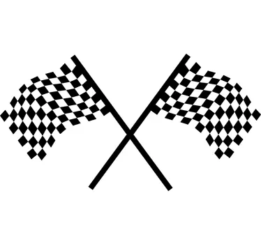 Muursticker Formule 1 Vlaggen - TenStickers