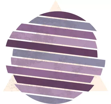 Geometrische cirkel lavendel kleur - TenStickers