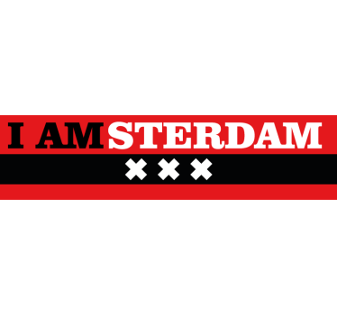 I Amsterdam autosticker - TenStickers