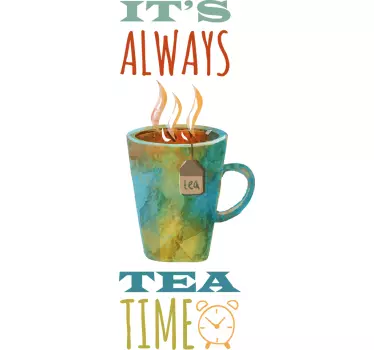 Muursticker Tea Time - TenStickers