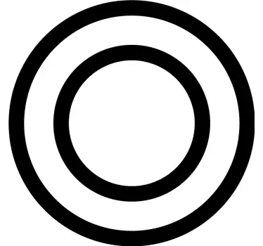 Cirkels van lijnen muurstickers set - TenStickers