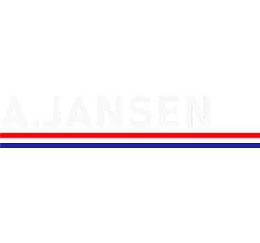Gepersonaliseerde auto sticker Nederlandse vlag met naam - TenStickers