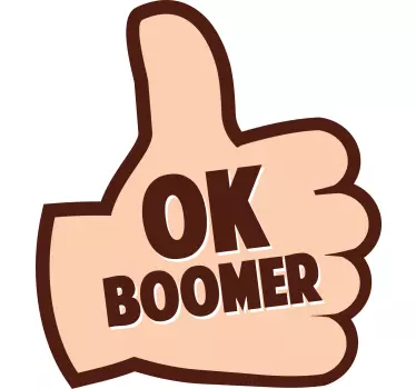 Ok boomer auto sticker - TenStickers