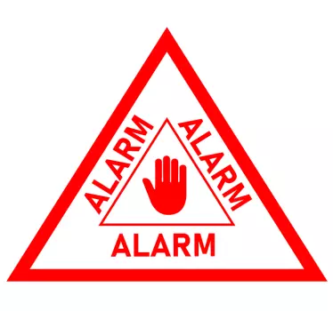 Sticker voor op auto beveiligings alarm - TenStickers
