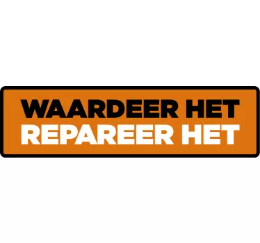 Repareer het autosticker - TenStickers